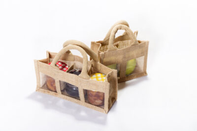Jute bag with compartments